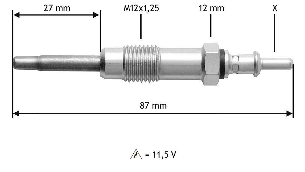 Bougie de préchauffage VALEO ref. 345151